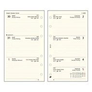 Gyűrűs kalendárium betét SATURNUS M311 heti sárga lapos 2026.