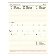 Gyűrűs kalendárium betét SATURNUS S311 heti sárga lapos 2026.