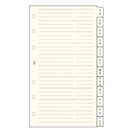 Gyűrűs kalendárium betét SATURNUS S315 telefonregiszter sárga lapos