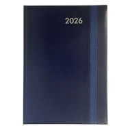 Határidőnapló ALISCA Rebel varrott A/5 napi fehér lapos kék 2026.