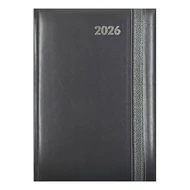 Határidőnapló ALISCA Rebel varrott A/4 heti fehér lapos szürke 2026.