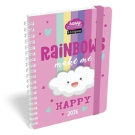 Határidőnapló LIZZY CARD B/6 heti spirálozott gumis Lollipop happy color 2026.