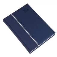 Határidőnapló REALSYSTEM Kensington A/5 napi fehér lapos kék 2026.