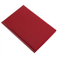 Határidőnapló REALSYSTEM Standard B/5 heti fehér lapos bordó 2026.