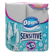 Kéztörlő tekercses háztartási OOOPS! Sensitive 2  tekercses 2 rétegű