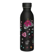 Kulacs duplafalú ARS UNA fém 600 ml Black Hibiscus