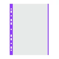 Lefűzhető genotherm DONAU A/4 40 mikron víztiszta lila szélű 100 darabos