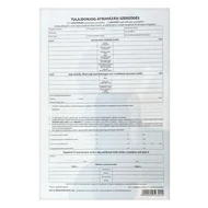 Nyomtatvány adásvételi szerződés személygépkocsihoz VECTRALINE A/4 4 példányos
