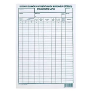 Nyomtatvány szigorú számadású nyomtatványok munkahelyi tételes nyilvántartó lapja A/4 1 lap Nyomtatvány szigorú számadású nyomtatványok munkahelyi tételes nyilvántartó lapja A/4 1 lap