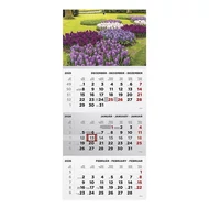 Speditőr naptár TOPTIMER T072 1 tömbös 3 havi Kert 2026.