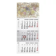 Speditőr naptár TOPTIMER T072 1 tömbös 3 havi Magyarország 2026.