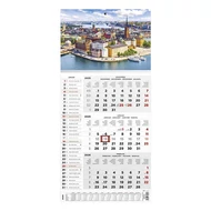 Speditőr naptár TOPTIMER T077 1 tömbös 3 havi névnapokkal Város 2026.