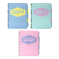 Spirálfüzet vonalas PUKKA PAD A/4 100 lapos Pastell regiszteres Spirálfüzet vonalas PUKKA PAD A/4 100 lapos Pastell regiszteres