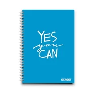 Spirálfüzet kockás STREET A/4 70 lapos PP Neon