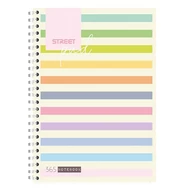 Spirálfüzet vonalas STREET Pad A/5 100 lapos világos csíkos Spirálfüzet vonalas STREET Pad A/5 100 lapos világos csíkos