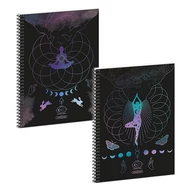 Spirálfüzet kockás ARS UNA Mystic Constellation A/4 60 lapos Spirálfüzet kockás ARS UNA Mystic Constellation A/4 60 lapos