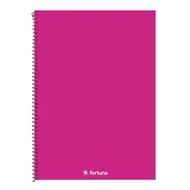 Spirálfüzet kockás FORTUNA Monocolor A/4 70 lapos magenta