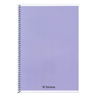 Spirálfüzet vonalas FORTUNA Monocolor A/5 70 lapos pasztell lila