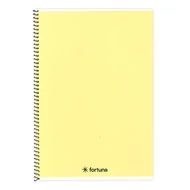 Spirálfüzet vonalas FORTUNA Monocolor A/5 70 lapos pasztell sárga