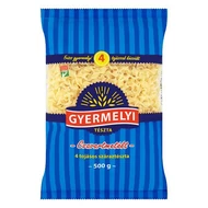 Száraztészta csavartmetélt GYERMELYI 4 tojásos 500 g Száraztészta csavartmetélt GYERMELYI 4 tojásos 500 g
