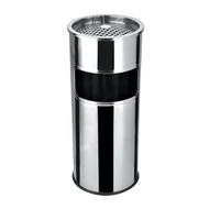 Szemetes hamutartóval tűzálló kültéri fém inox 25x58cm