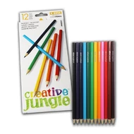 Színes ceruza CREATIVE JUNGLE hatszögletű fehér dobozos 12 darabos