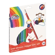 Színes ceruza FIORELLO háromszögletű 24 darabos Színes ceruza FIORELLO háromszögletű 24 darabos