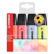 Szövegkiemelő STABILO Boss Original Pastel 1-5mm 4 darabos