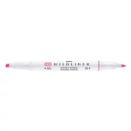Szövegkiemelő kétvégű ZEBRA Mildliner fluorescent 1,4-4,0 mm rózsaszín