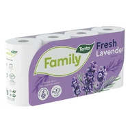 Toalettpapír TENTO Family fresh lavender lila 8 tekercses 2 rétegű