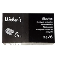Tűzőkapocs WEBER`S 24/6 1000 darabos