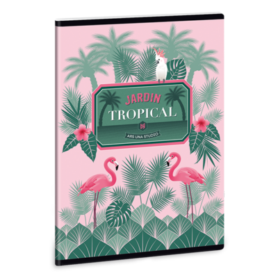 Füzet ARS UNA A/5 40 lapos Extra kapcsos kockás Pink Flamingo 1