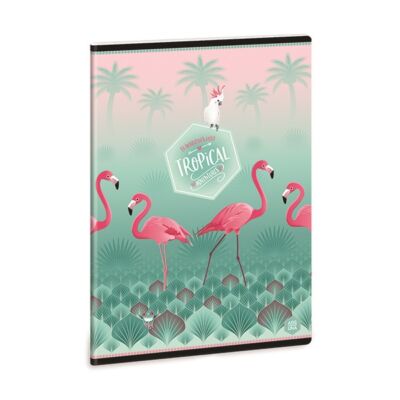 Füzet ARS UNA A/5 40 lapos Extra kapcsos sima Pink Flamingo 2