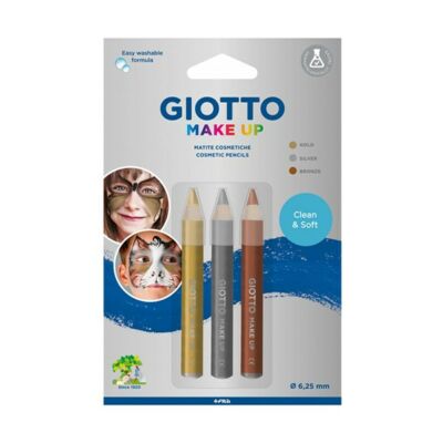 Arcszínező ceruza GIOTTO metál 6db-os készlet