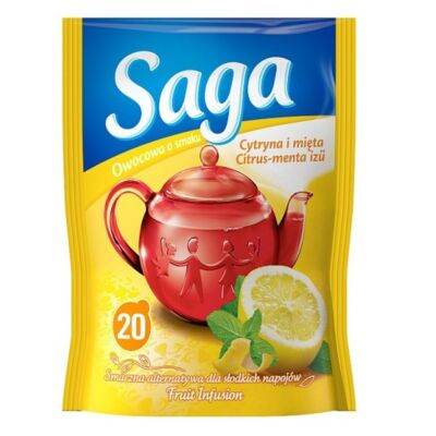 Gyümölcs tea SAGA Citrus-menta 20 filter