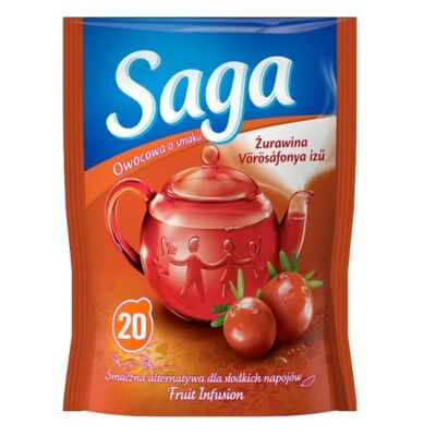 Gyümölcs tea SAGA Vörösáfonya 20 filter
