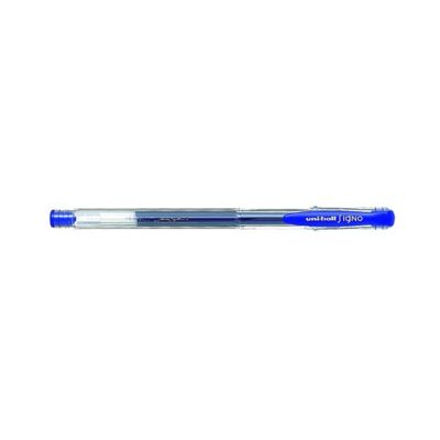 Zselés toll UNI UM-100 0.5 mm kék