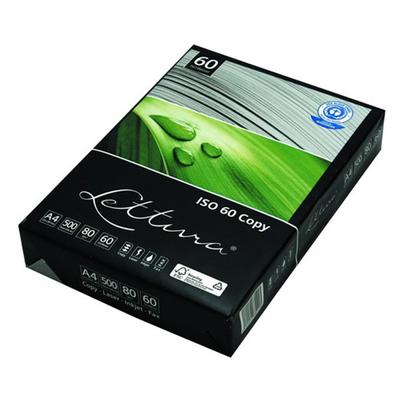 Fénymásolópapír LETTURA ISO 60 A/4 újrahasznosított 80 gr 500 ív/csomag