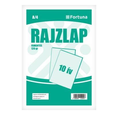 Rajzlap FORTUNA A/4 120 gr famentes 10 ív/csomag