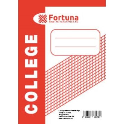 Jegyzettömb spirálos FORTUNA College A/7 50 lapos kockás