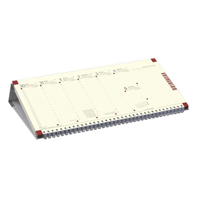 Asztali naptár kép nélküli TOPTIMER C050 fekvő sárga lapos zöld 2026.