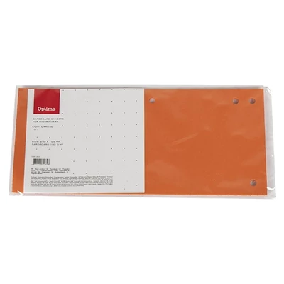 Elválasztócsík OPTIMA 105x240mm narancssárga 10 darabos