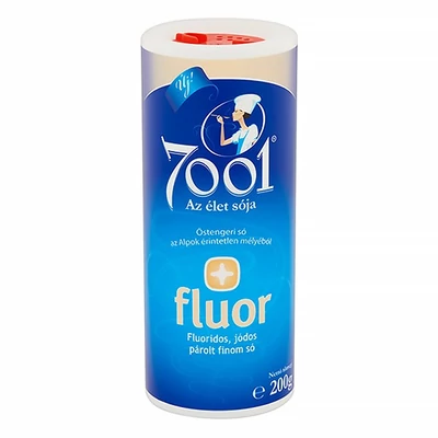 Finom párolt só 7001 jódozott szóródobozos 200 g