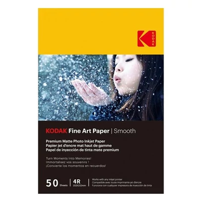 Fotópapír KODAK Fine Art Smooth 10x15 cm 230 g 50 íves