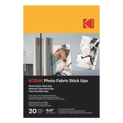 Fotópapír KODAK Photo Fabric 10x15 cm felragasztható és visszaszedhető 20 íves