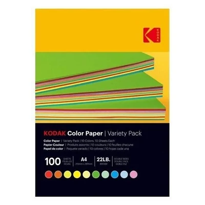 Fotópapír színes KODAK A/4 vegyes színek 80g 100 íves