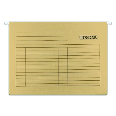 Függőmappa DONAU A/4 karton barna 25 darabos