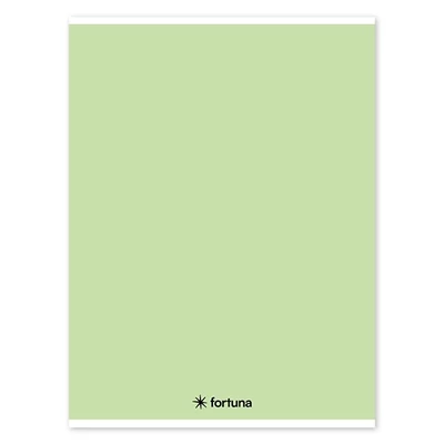 Füzet vonalas FORTUNA Monocolor A/4 32 lapos pasztell zöld