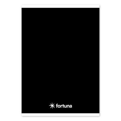 Füzet vonalas FORTUNA Monocolor A/5 32 lapos 21-32 4-8.osztályos fekete
