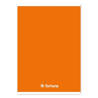 Füzet vonalas FORTUNA Monocolor A/5 32 lapos narancssárga